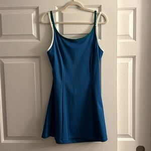 NWT Sincerely Jules Blue Athletic Dress with Back Cutout Large